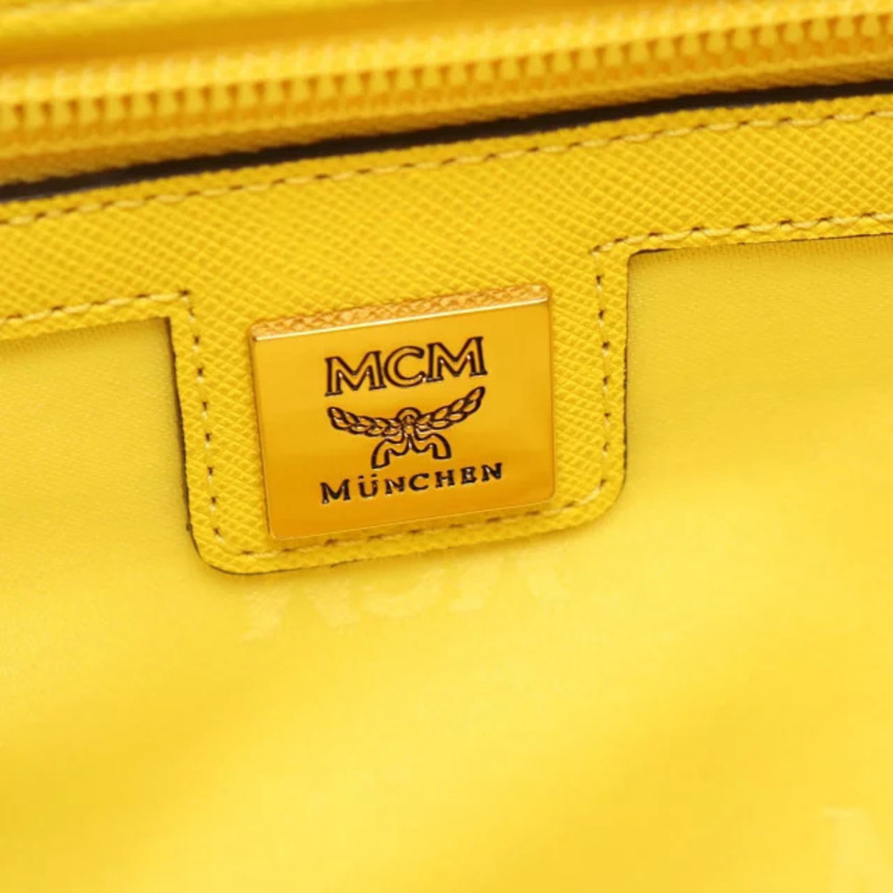 Mcm Leather Handbag Yellow - Picture 4 of 10